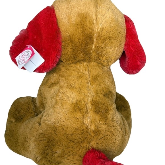 Brown and Red Plush Dog Toy 14’ - Picture 6 of 6